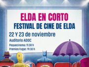 El Auditorio ADOC acogerá los días 22 y 23 de noviembre el Festival de Cortos de Elda organizado por la Concejalía de Cultura y la plataforma ‘CortoEspaña’