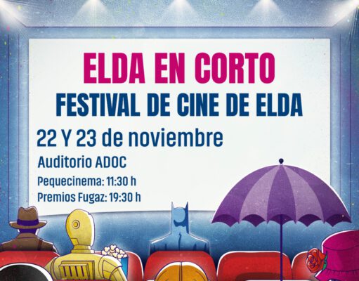 El Auditorio ADOC acogerá los días 22 y 23 de noviembre el Festival de Cortos de Elda organizado por la Concejalía de Cultura y la plataforma ‘CortoEspaña’