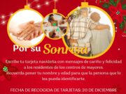 La campaña ‘Por su sonrisa’ repartirá por quinto año consecutivo felicitaciones navideñas entre las personas ingresadas en centros de mayores y de dependientes de Elda