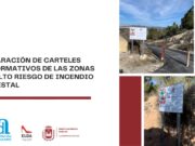 Nuevos carteles informativos para la prevención de incendios en los parajes naturales del término municipal de Elda