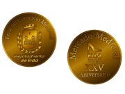 El Ayuntamiento de Elda presenta una moneda conmemorativa por el 25 aniversario de la Feria del Comercio Medieval, que tendrá lugar el próximo fin de semana en el Centro Histórico. Moneda conmemorativa del 25 aniversario de la Feria del Comercio Medieval