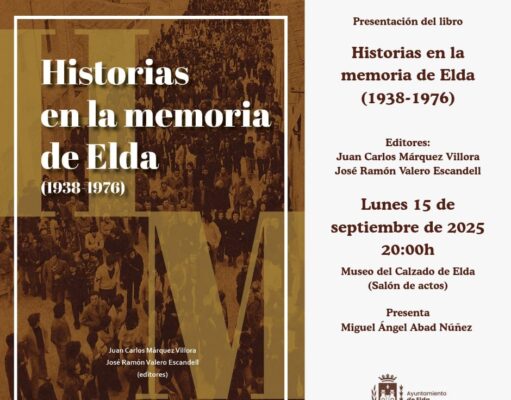 El Ayuntamiento de Elda edita un libro que recopila hechos fundamentales en la historia de la ciudad durante los años centrales del siglo XX