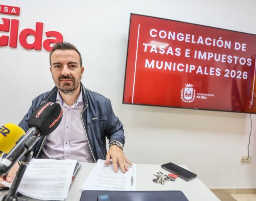 Elda congela los impuestos y tasas municipales en 2026, evitando el incremento por el IPC