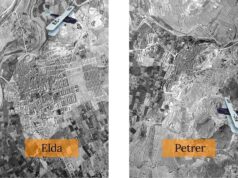 Elda y Petrer presentan unas fotografías aéreas inéditas de las dos localidades que fueron realizadas durante un vuelo del año 1935
