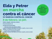 La marcha contra el cáncer recorrerá el 8 de febrero la calles de Elda y de Petrer y partirá por primera vez desde el Jardín de la Música