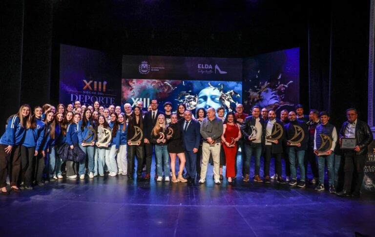 Elda premia en la XIII Noche del Deporte Eldense el esfuerzo y los éxitos de sus deportistas, técnicos y directivos a lo largo de 2025