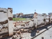 Elda renueva el muro del antiguo Pepico Amat para mejorar seguridad y estética del estadio