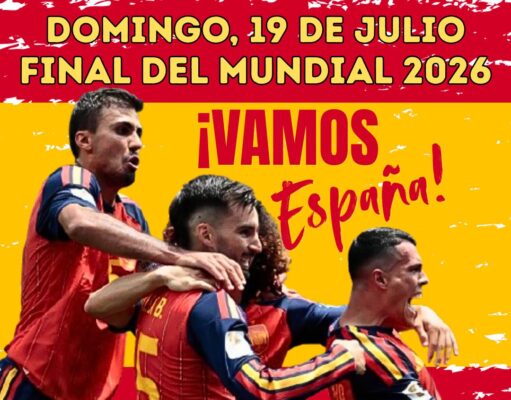 Pantalla gigante en la Plaza de la Ficia para ver el España-Argentina ante la gran demanda de los aficionados